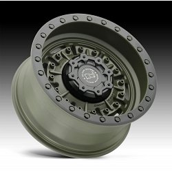 Black Rhino Abrams OD Green Custom Truck Wheels 2